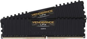 Memorie CORSAIR VENGEANCE LPX, 16GB (2 x 8GB), DDR4, 3200MHz, C16 AMD Ryzen, negru