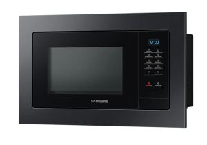 Микровълнова печка Samsung MG23A7013CA/OL, Built-in microwave grill, Ceramic Inside, 23l, 800 W, Blue LED Display, Black door, Black stainless steel frame