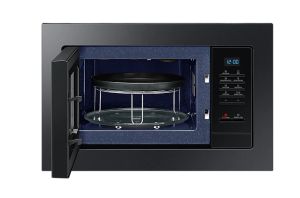 Микровълнова печка Samsung MG23A7013CA/OL, Built-in microwave grill, Ceramic Inside, 23l, 800 W, Blue LED Display, Black door, Black stainless steel frame