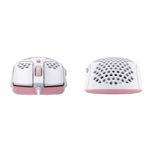 Геймърска мишка HyperX Pulsefire Haste, RGB, USB 2.0, Бял/Розов