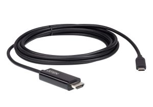 Convertor ATEN UC3238, USB-C tată - HDMI mamă, 4K, 2,7 m, negru