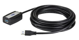 Cablu prelungitor ATEN UE350A, USB-A tată - USB-A mamă, 5 m, USB 3.0, Negru