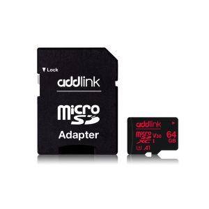 Addlink карта памет microSDXC 64GB Professional Class 10+ UHS-1 V30 U3  Adapter - ad64GBMSXU3A