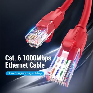 Cablu Vention LAN UTP Cat.6 Patch Cable - 2M Roșu - IBERH