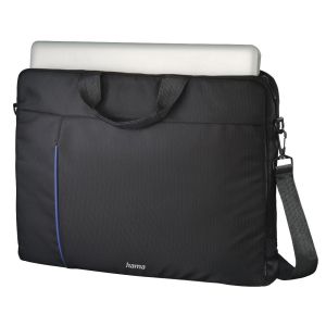 Чанта за лаптоп HAMA Cape Town, 15.6", Черена/Синя, 216518