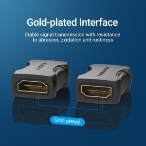 Vention Адаптер Adapter HDMI Female to Female Coupler Black - AIRB0