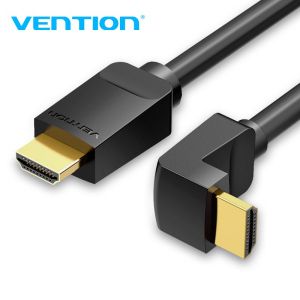 Vention HDMI Right Angle 90 Degree v2.0 M / M 4K/60Hz Gold - 2M Black - AARBH
