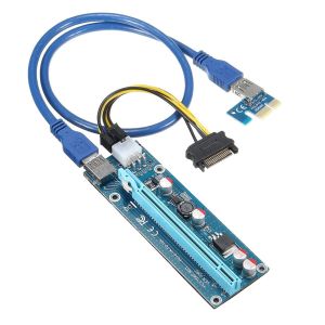 Convertor Estillo Riser Card 6 pini, PCI-E x 1 la PCI-E x16, USB 3.0