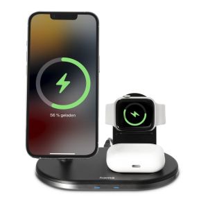 Hama "MagCharge" Multi-Charging Station, Wireless Charging for iPhone, AirPods