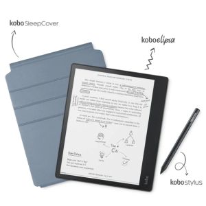 Cititor de cărți electronice Pachet cititor de cărți electronice Kobo Elipsa | Ecran tactil E Ink Carta 1200 de 10,3 inchi + Stylus și SleepCover