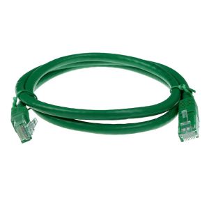 Мрежов пач кабел ACT U/UTP, CAT 6, RJ-45 - RJ-45, 3.0 m, Медни проводници, Зелен, Булк опаковка