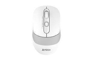 Безжична мишка A4tech FB10C Fstyler Grayish White , Bluetooth, 2.4GHz, Литиево-йонна батерия, Бял