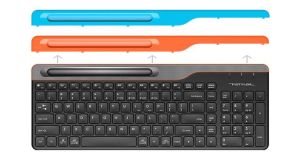 Безжична клавиатура A4tech Fstyler  FBK25, Bluetooth, 2.4G, Стойка за телефон, Кирилизирана, Черен