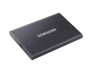 Външен SSD Samsung T7 Titan Grey SSD 1000GB USB-C, Сив