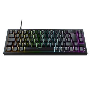 Tastatură mecanică pentru jocuri XTRFY K5, 65% Hotswap, RGB, aspect US Kailh Red, Negru
