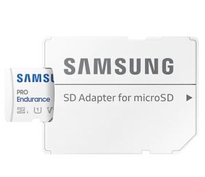 Memorie Samsung 32 GB micro SD PRO Endurance, Adaptor, Clasa 10, Rezistent la apă, Rezistent la magneti, Rezistent la temperatură, Rezistent la raze X, Citire 100 MB/s - Scriere 30 MB/s