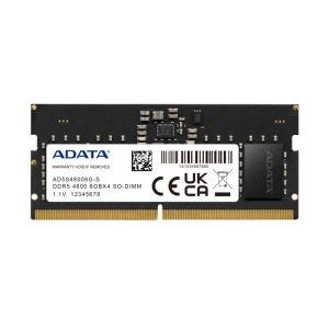 Memory Adata 8GB Notebook Memory - DDR5 SO-DIMM 4800 MHz, 1.1V