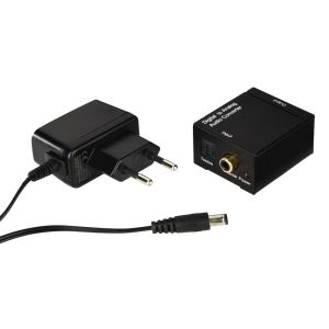 Аудио конвертор HAMA AC80, Цифров към аналогов, Черен