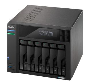 Network storage Asustor Lockerstor AS6706, 6 Bay NAS, Intel Jasper Lake Quad-Core 2.0GHz, 8GB RAM DDR4, 2.5GbEx2, M.2 SSD Slots x 4 (Diskless), USB 3.2 Gen 2x2, Toolless installation, with hot-swappable tray , hardware encryption, MyArchive, EZ connect, E