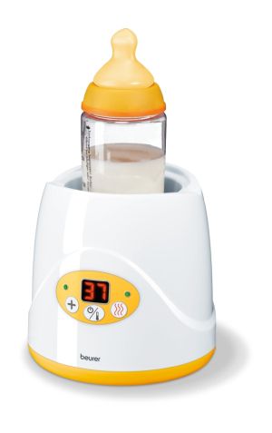 Bottle warmer Beurer BY 52 Baby food and bottle warmer, 2-in-1 warms up food and keeps it warm, digital temperature display, Led display, with lifter, with cap, auto switch-off.
