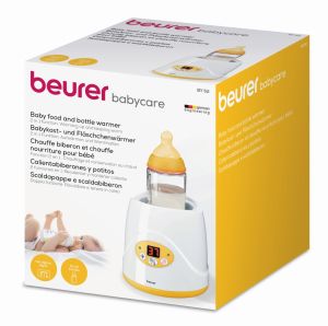 Bottle warmer Beurer BY 52 Baby food and bottle warmer, 2-in-1 warms up food and keeps it warm, digital temperature display, Led display, with lifter, with cap, auto switch-off.