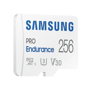 Memory Samsung 256 GB micro SD PRO Endurance, Adapter, Class10, Waterproof, Magnet-proof, Temperature-proof, X-ray-proof, Read 100 MB/s - Write 40 MB/s