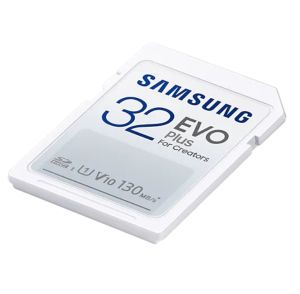 Memorie Samsung 32GB SD Card EVO Plus, Class10, Viteza de transfer de până la 130MB/s