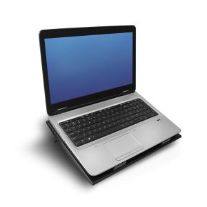 Cooler pentru laptop ACT, până la 17", cu două ventilatoare, hub USB, negru