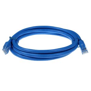 Cablu patch de rețea ACT U/UTP, CAT 6, RJ-45 - RJ-45, 10,0 m, conductori de cupru, albastru, ambalare în vrac