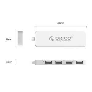 Orico USB2.0 HUB 4 port White - FL01-WH