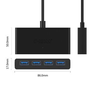 Orico USB3.0 HUB 4 port black - G11-H4-U3-03-BK