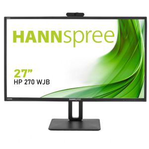 Монитор HANNSPREE HP248WJB, 27 inch, Wide, Full HD, Камера 5 mpix, D-Sub, HDMI, DP, Черен