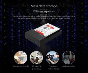 Orico Storage - HDD/SSD Dock - 2.5 and 3.5 inch USB3.0 - 6518US3-V2