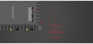 Orico HDD Caddy de la 2,5 la 3,5 inchi - 1125SS-V1-BK-BP