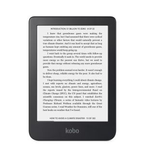 Cititor de cărți electronice Kobo Clara 2E, ecran tactil E Ink Carta 1200 de 6 inchi, HD 300 PPI, 16 GB, albastru ocean