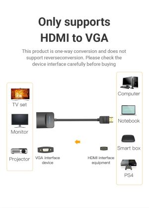 Adaptor Vention Adaptor HDMI M la VGA F - 42154
