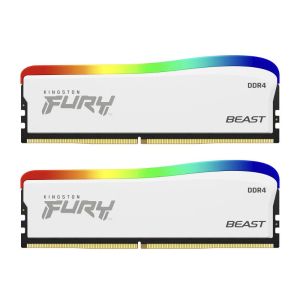Памет Kingston FURY Beast White RGB 32GB(2x16GB) DDR4 3600MHz KF436C18BWAK2/32