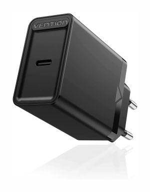Vention Fast Charger Wall - QC4.0, PD3.0 Type-C, 20W Black - FADB0