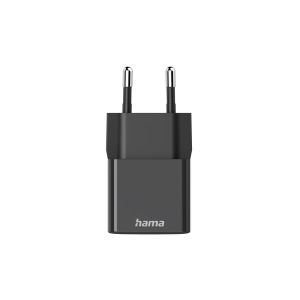 Hama Fast Charger, USB-C, PD/Qualcomm®, Mini-Charger, 25 W, black
