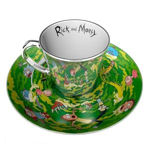 RICK AND MORTY Mirror mug & plate set Portal
