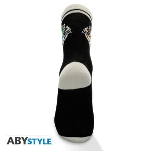 Чорапи ABYSTYLE HARRY POTTER Black & Grey Hogwarts, Черен/Сив