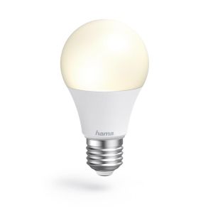 Hama WLAN LED Lamp, E27, 10W, RGBW, Dimmable, Bulb, for Voice / App Control
