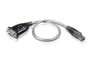Convertor cablu ATEN UC232, USB-A tată - Port serial RS232, 35 cm