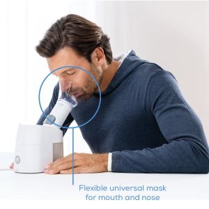 Парен изпарител Beurer SI 40 Steam vaporizer, Includes flexible universal mask for the mouth and nose, Steam setting, Mains operation