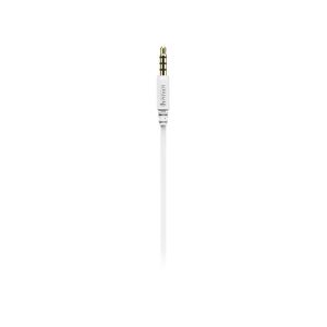 Hama "Intense" Headphones, In-Ear, Microphone, Flat Ribbon Cable, white