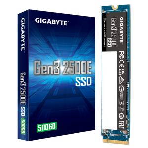 SSD Gigabyte Gen3 2500E, 500 GB, NVMe, M.2