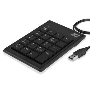 Цифрова клавиатура ACT AC5480, USB, Черен