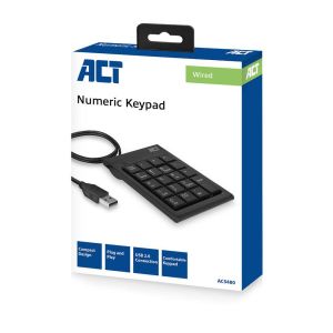 Numeric Keypad - ACT AC5480, USB, Black