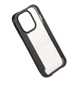 Husa Hama "Metallic Frame" pentru Apple iPhone 14 Pro Max, transparenta/neagra