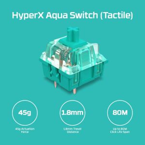 Gaming mechanical keyboard HyperX Alloy Origins 60, HyperX Aqua Switch